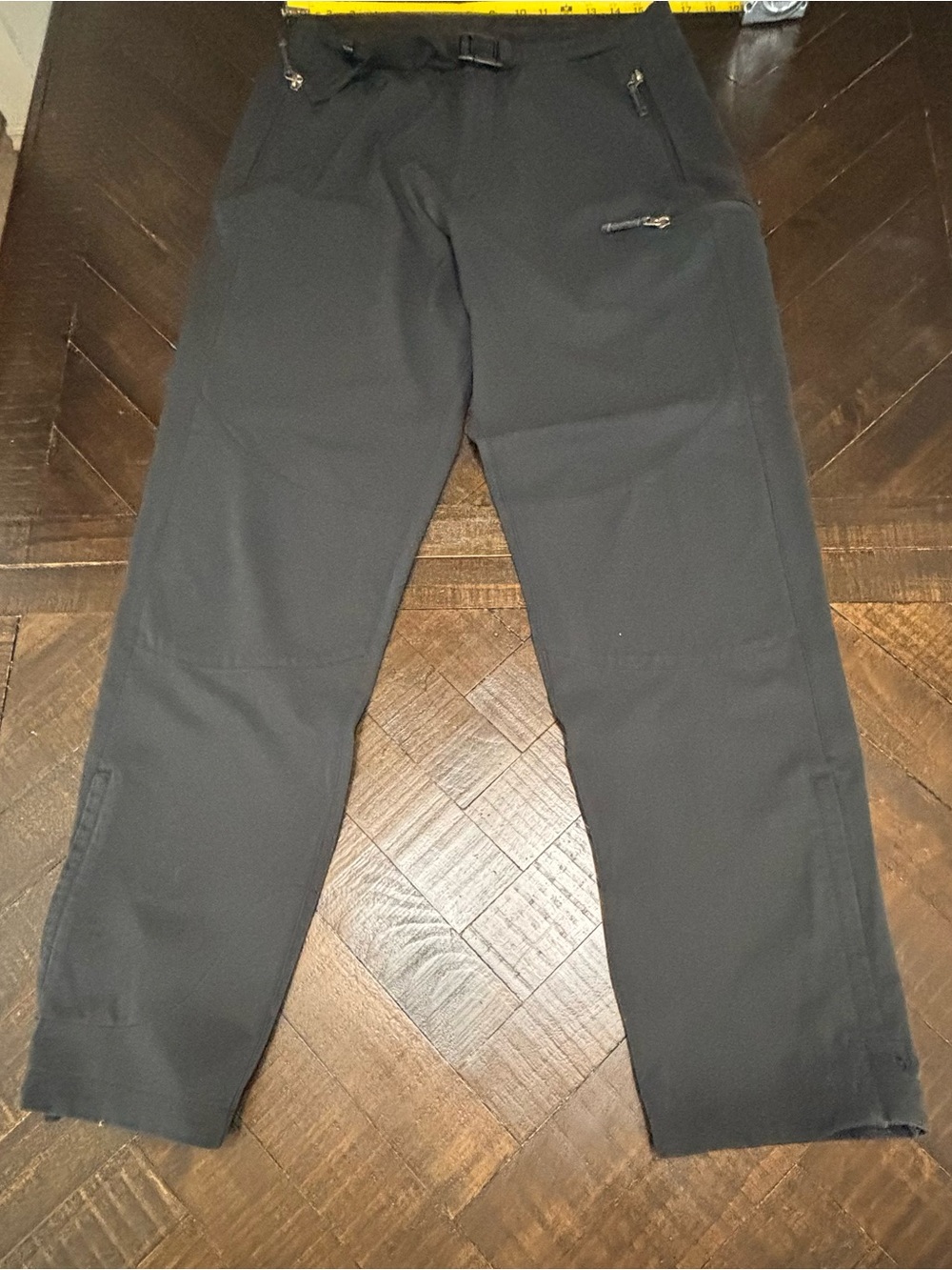 REI Men's large Black Outdoor Hiking Recreational Double Kneed Pants